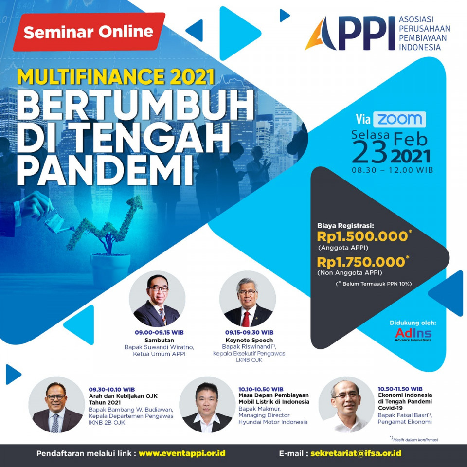 Seminar Online Multifinance 2021 Bertumbuh Ditengah Pandemi