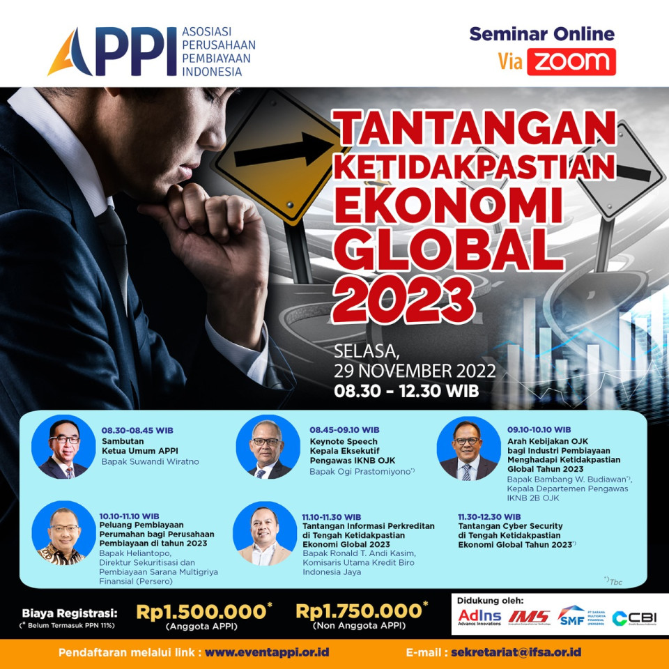 Seminar Online Tantangan Ketidakpastian Ekonomi Global 2023