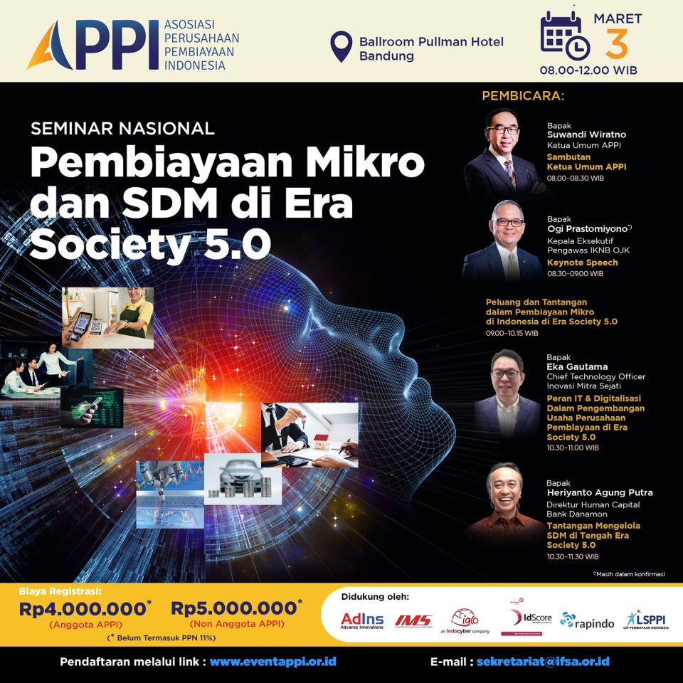 Seminar Nasional Pembiayaan Mikro dan SDM di Era Society 5.0 Bandung